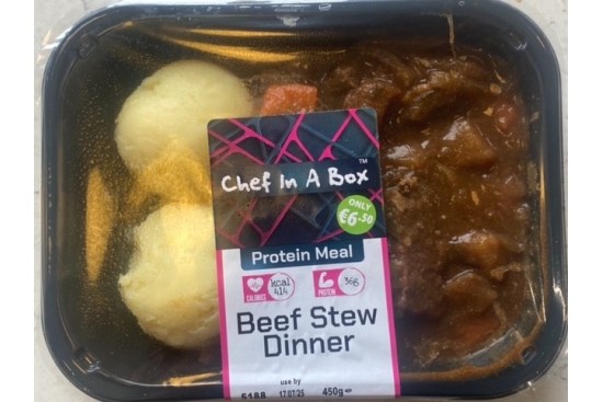 Protein Beef Stew Dinner €6.50 Protein Beef Stew Dinner €6.50