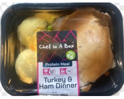 Protein Turkey and Ham Dinner €6.00