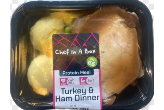 Protein Turkey and Ham Dinner €6.00